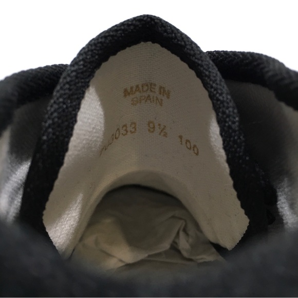 GUCCI INTERLOCKING G HIGH TOP SNEAKERS -BLACK CANVAS -MEN’S US 10 -NEW - Picture 10 of 11